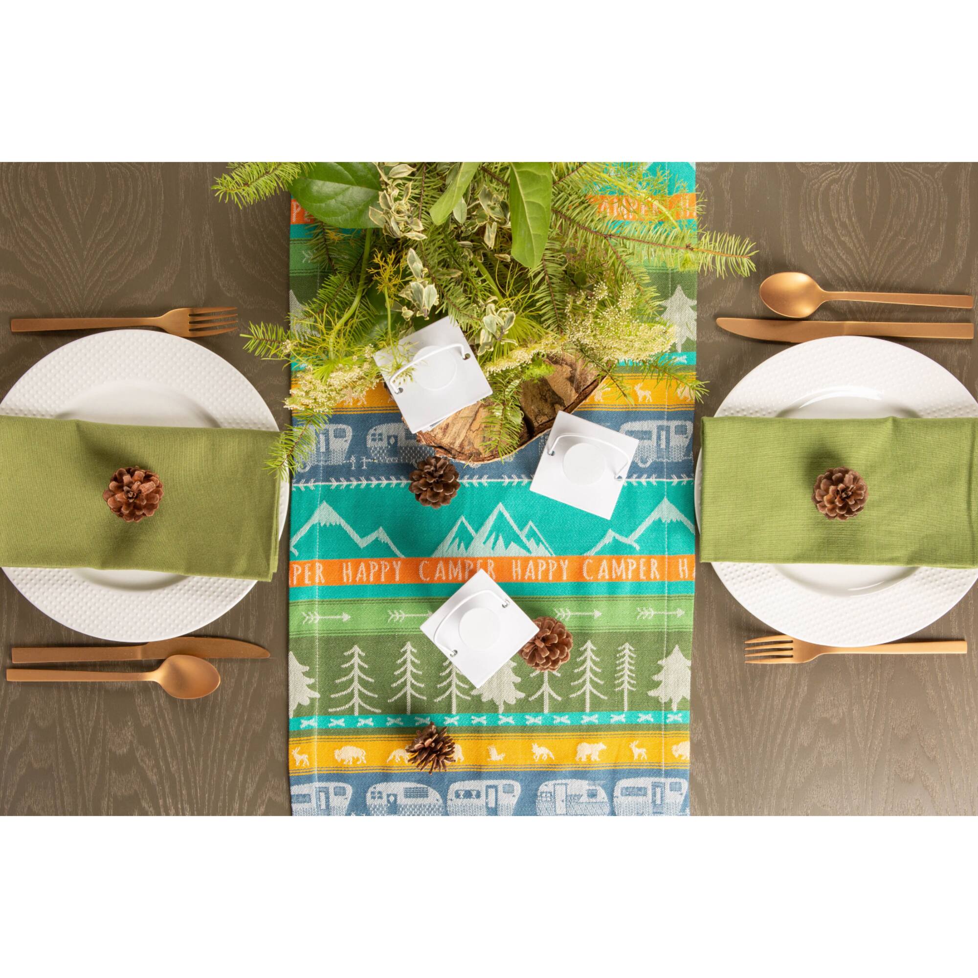 RV Park Jacquard Table Runner 14" x 72"